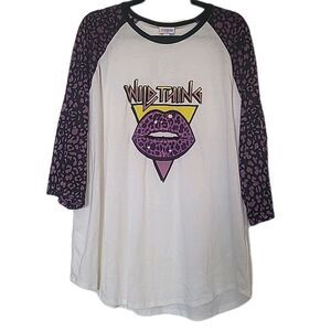 LuLaRoe Randy Women's 3/4 Sleeve Top Leopard  Print 3X